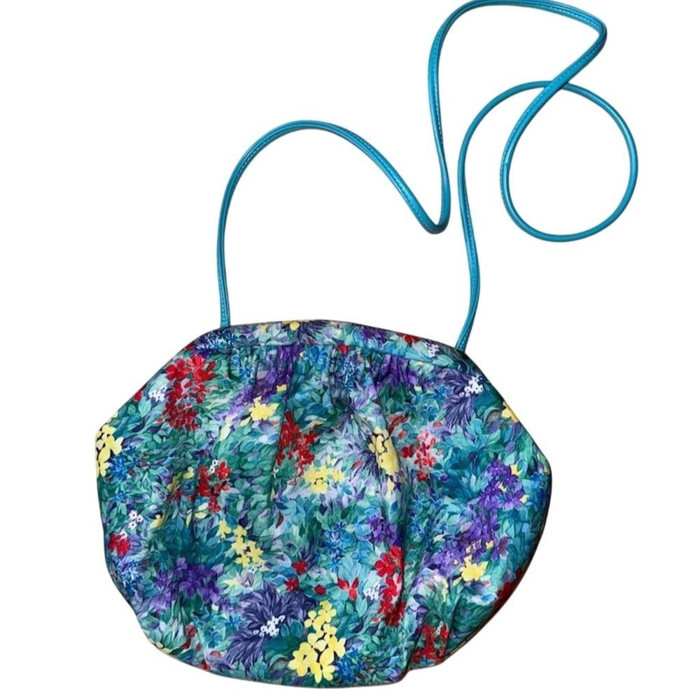 Antonio Melani Floral Balloon Pouch Shoulder Bag Multicolor Women's bright Vtg